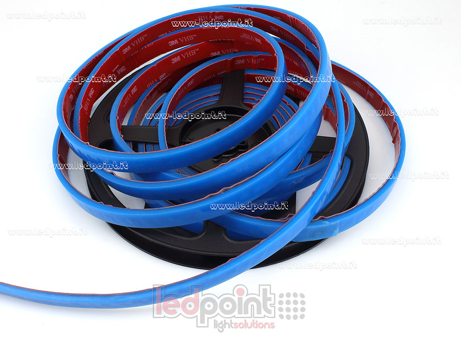 LED-Streifen 2835 24V IP67 460-465nm 120led/m