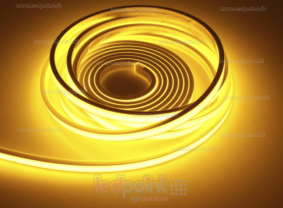 Striscia led 2025 24V IP67 Giallo Dorato 264led/m