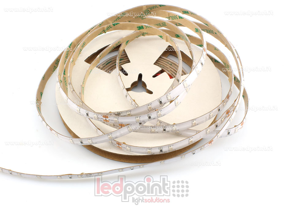 Striscia led 3528 24V IP53 467-470nm 60led/m