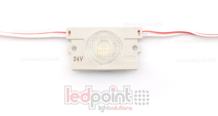LED module 2835, 1,4W 24V, warm white 3000K, IP65 with 18°*50° lens LED module 2835, 1,4W 24V, warm white 3000K, IP65 with 18°*50° lens