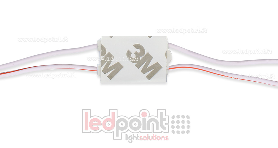 Modulo led 2835, 0,36W 12V, bianco freddo 6000-6500K, IP65 con lente 160° Modulo led 2835, 0,36W 12V, bianco freddo 6000-6500K, IP65 con lente 160°