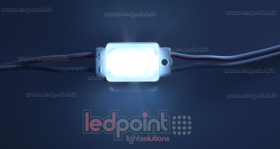 Mini-LED-Modul 2835, 0,36W 12V, kaltweiß 6000-7000K, IP65 mit 168°*147° Linse Mini-LED-Modul 2835, 0,36W 12V, kaltweiß 6000-7000K, IP65 mit 168°*147° Linse