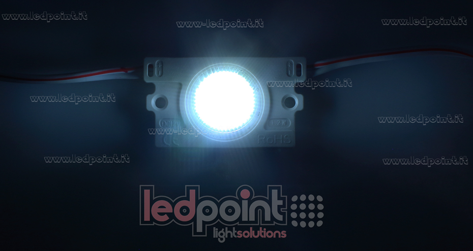 Modulo led 2835, 1,4W 24V, bianco freddo 6000-6500K, IP65 con lente 18°*50° Modulo led 2835, 1,4W 24V, bianco freddo 6000-6500K, IP65 con lente 18°*50°