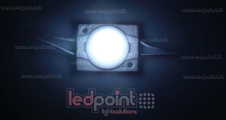 LED module 3030 Philips 2,4W 12V cold white 6000-7000K, IP65 with 18°*45° lens LED module 3030 Philips 2,4W 12V cold white 6000-7000K, IP65 with 18°*45° lens