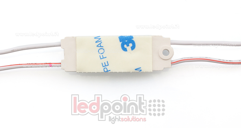 Modulo led 2835, 0,72W 24V bianco freddo 6000-6500K, IP65 con lente 175° Modulo led 2835, 0,72W 24V bianco freddo 6000-6500K, IP65 con lente 175°