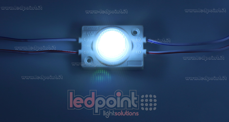 LED module 3030, 1,2W 12V, cold white 7000-8000K, IP65 with 13°*42° lens LED module 3030, 1,2W 12V, cold white 7000-8000K, IP65 with 13°*42° lens