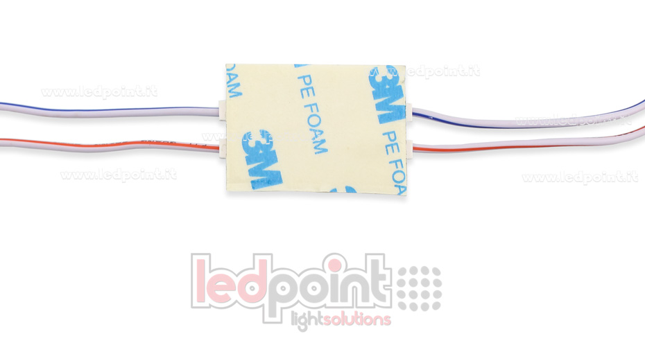 LED module 3030, 1,2W 12V, cold white 7000-8000K, IP65 with 13°*42° lens LED module 3030, 1,2W 12V, cold white 7000-8000K, IP65 with 13°*42° lens