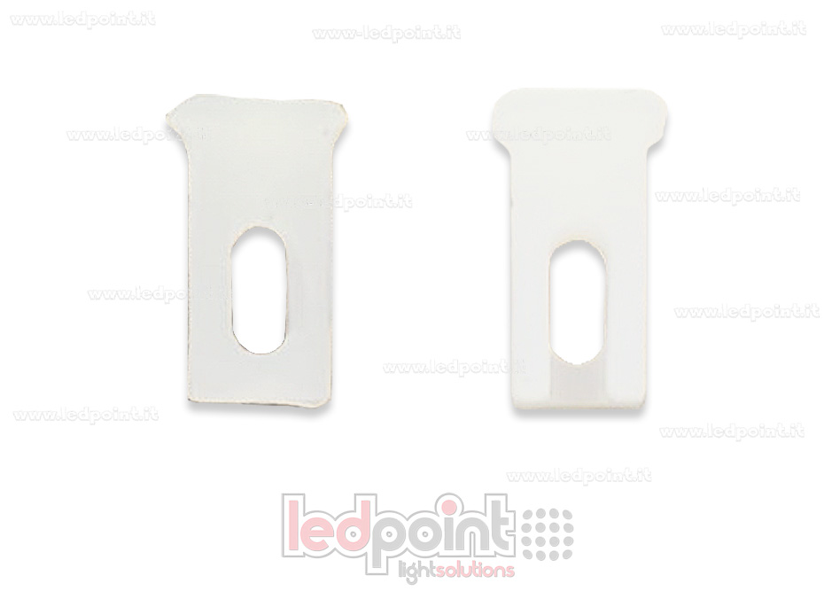 Tappino finale con foro per Neon Flex 4x8,8mm Tappino finale con foro per Neon Flex 4x8,8mm