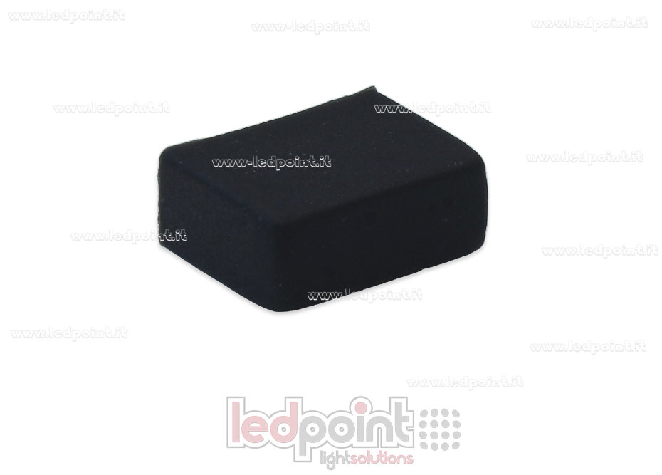 Tappino finale nero per Led Neon Flex 6mm