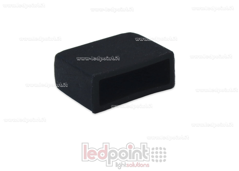 Tappino finale nero per Led Neon Flex 6mm
