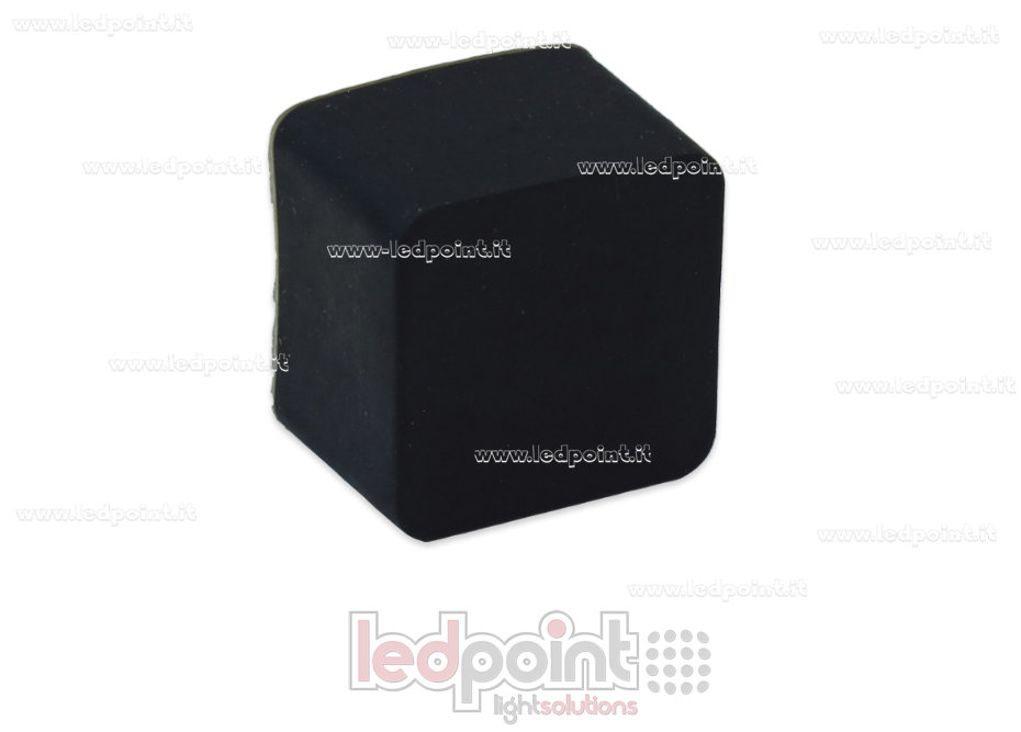 Black end cap for 16x16mm Led Neon Flex