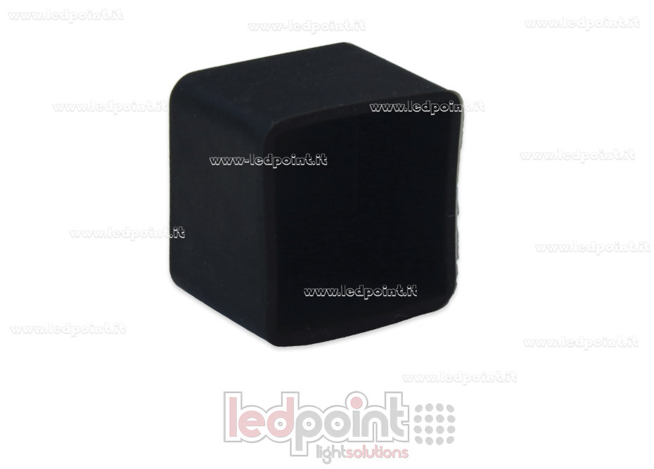 Black end cap for 16x16mm Led Neon Flex