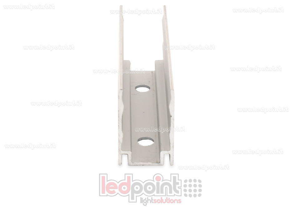 Clip in alluminio per fissaggio, 5cm, per Led Neon Flex 11mm Clip in alluminio per fissaggio, 5cm, per Led Neon Flex 11mm