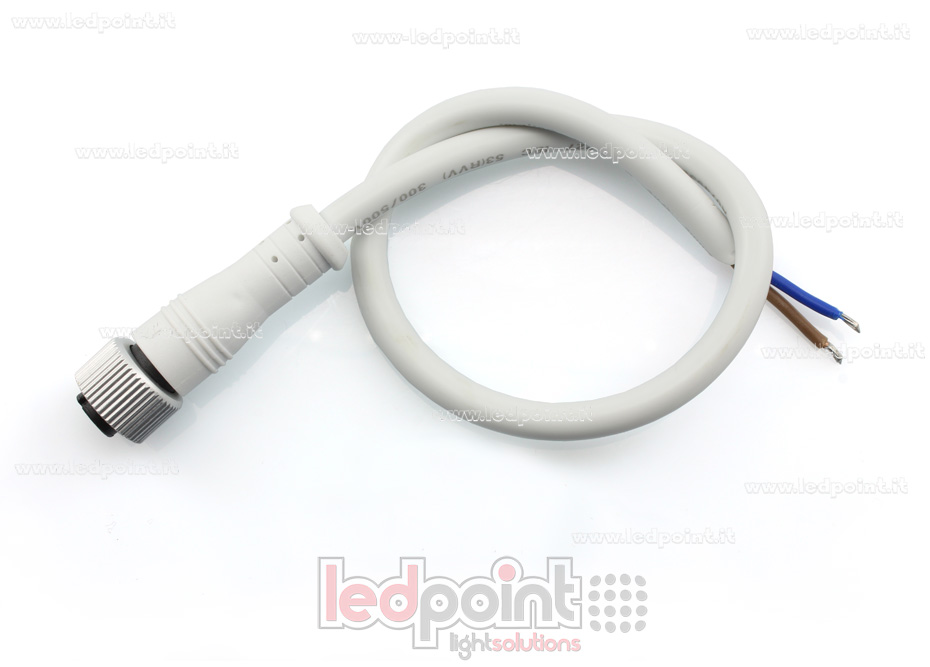 Female connector 2pin IP67 0,3m Female connector 2pin IP67 0,3m