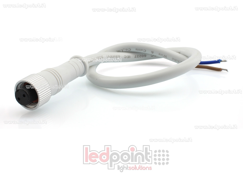 Female connector 2pin IP67 0,3m Female connector 2pin IP67 0,3m