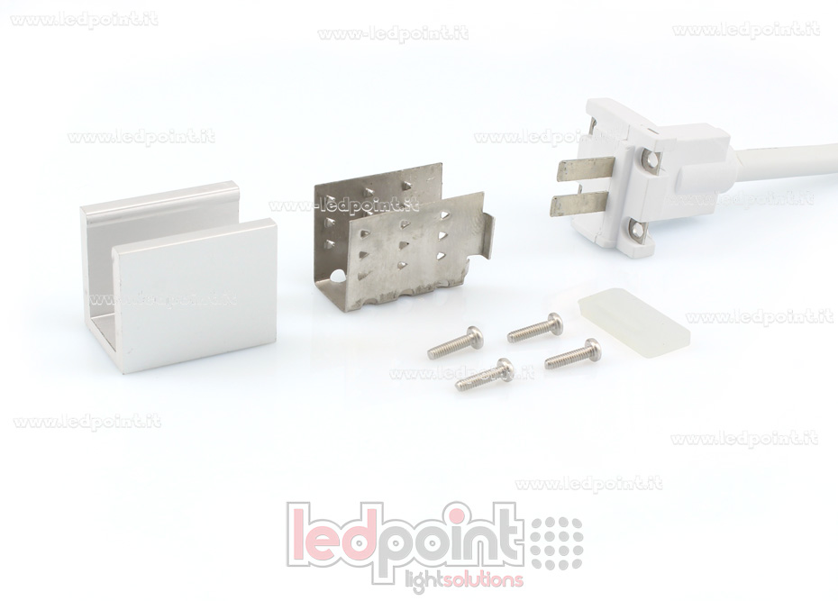 Kit connettore 0,6m per Led Neon Flex 11mm
