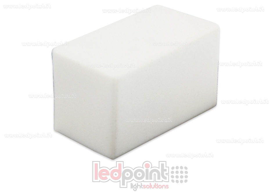 Weiße Kappe für Led Neon Flex 11x20mm