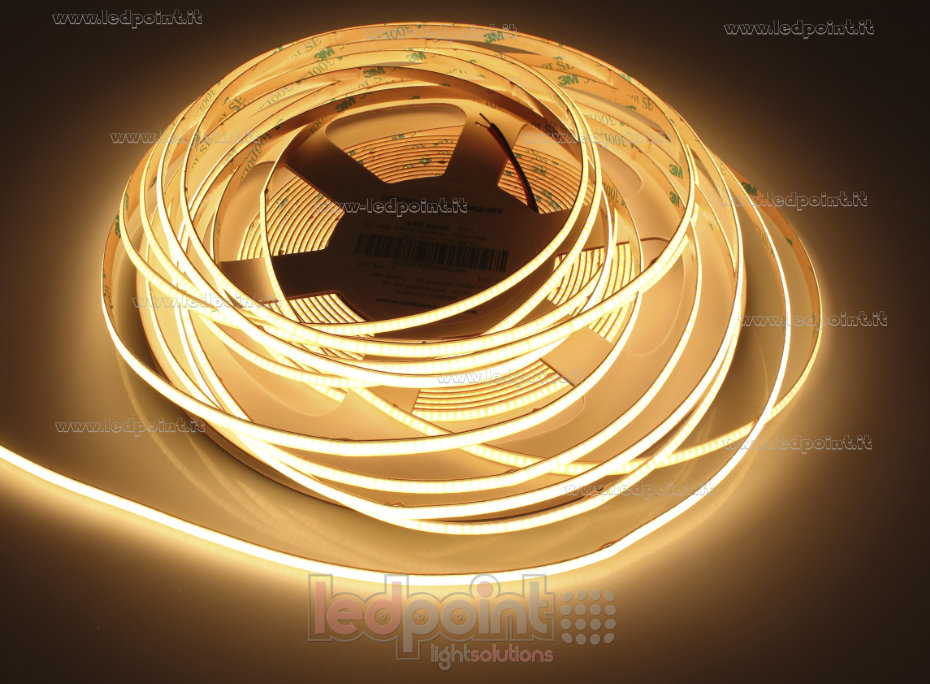 Striscia led COB 24V IP20 2500-2700K 480led/m