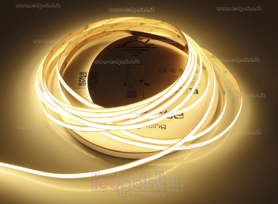 Striscia led COB 24V IP20 2700K 320led/m