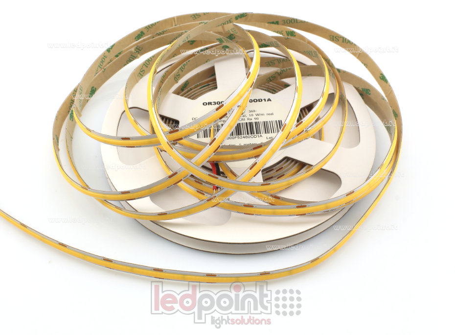 LED-Streifen COB 12V IP20 3000K 480led/m
