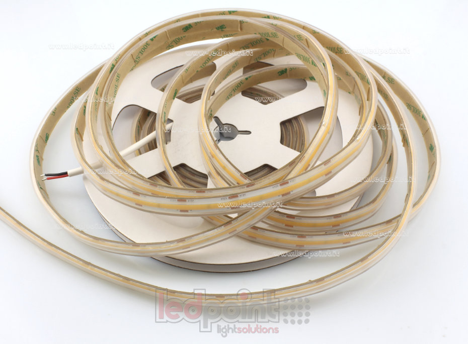 Striscia led COB 12V IP65 3000K 480led/m