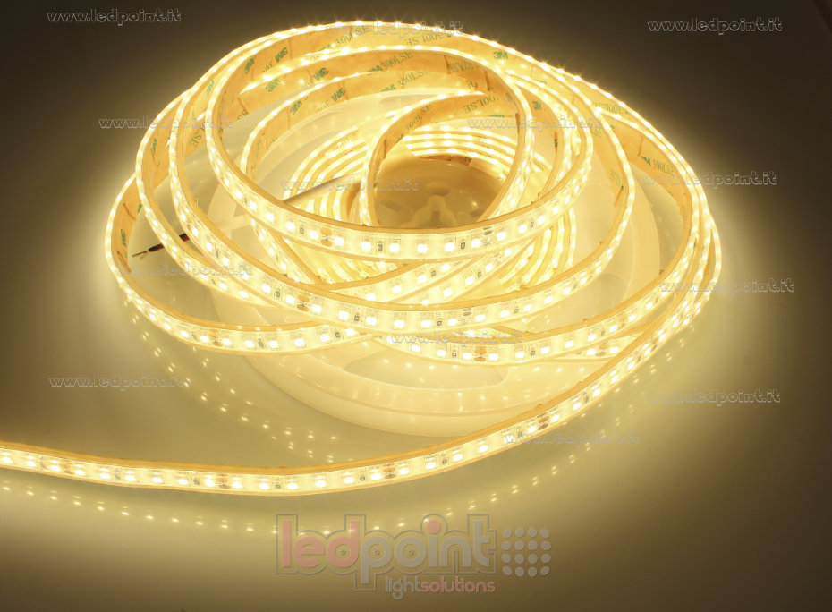 Striscia led 2835 24V IP67 3000K 120led/m