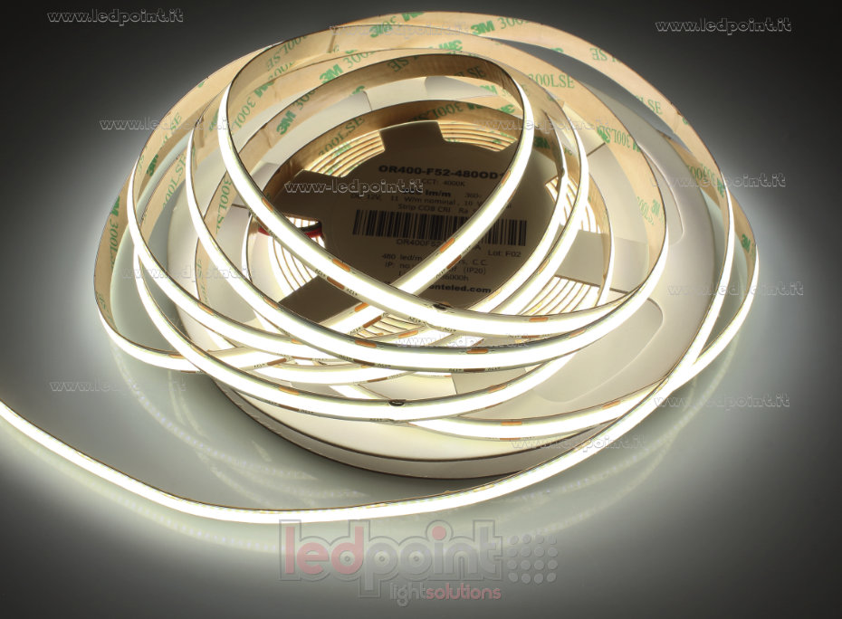 LED-Streifen COB 12V IP20 4000K 480led/m