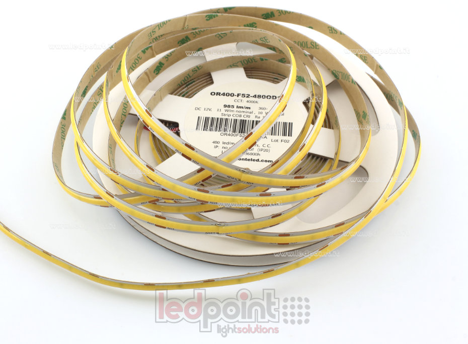 LED-Streifen COB 12V IP20 4000K 480led/m