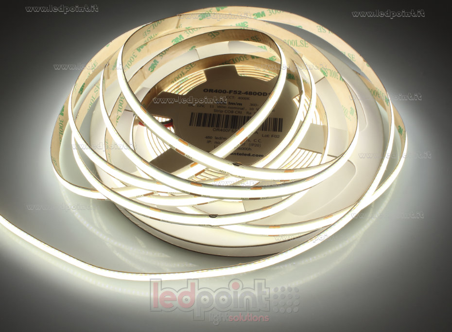 LED-Streifen COB 12V IP20 4000K 480led/m