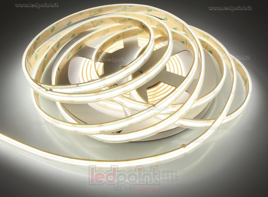 Striscia led COB 12V IP65 4000K 480led/m