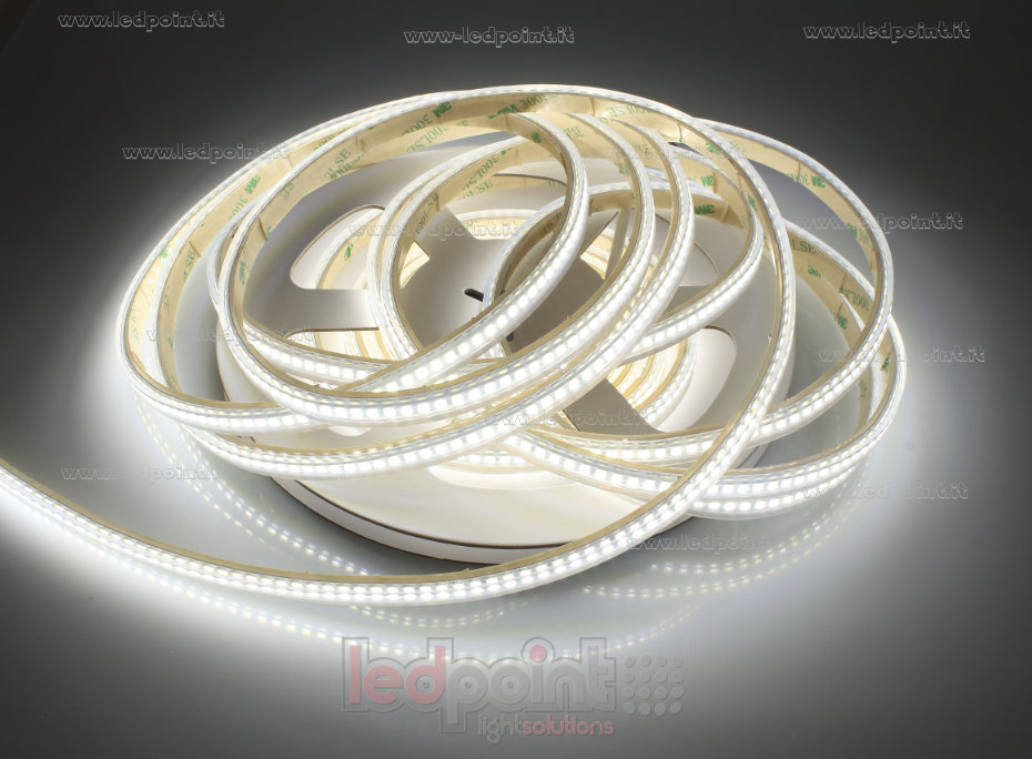 Striscia led 2835 24V IP65 4000K 3step 240led/m