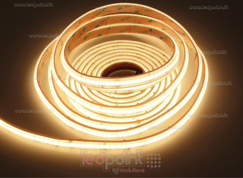 LED-Streifen COB 24V IP65 RGB+3000K 392+392led/m