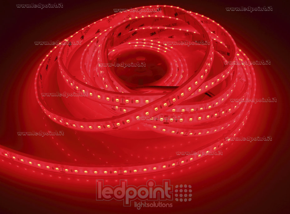 Led strip 2835 24V IP67 620-625nm 120led/m
