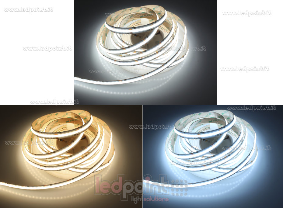 LED-Streifen COB 24V IP20 RGB + 2700-6500°K 280+280+280led/m