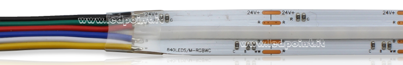 LED-Streifen COB 24V IP20 RGB + 2700-6500°K 280+280+280led/m LED-Streifen COB 24V IP20 RGB + 2700-6500°K 280+280+280led/m