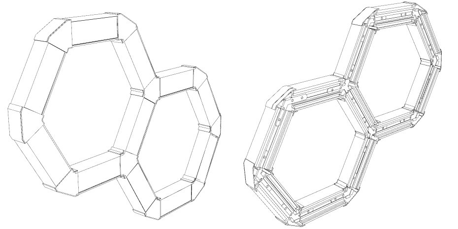 End caps for profile