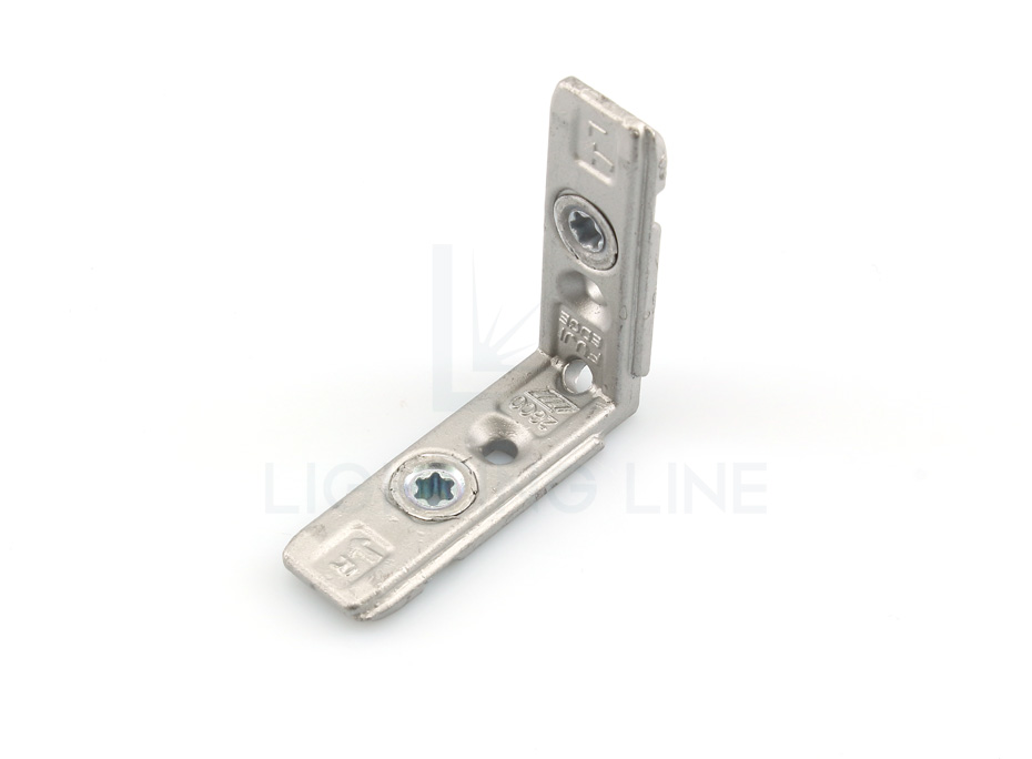 Metallverbindung für Aluminiumspiegelprofil 90° Vertikal Metallverbindung für Aluminiumspiegelprofil 90° Vertikal