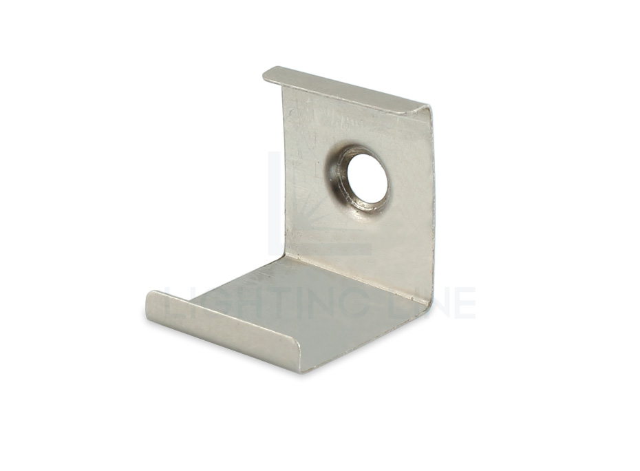 Mounting clip for corner AN02-08 and AN03-08 aluminium profile