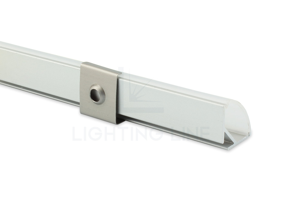 Mounting clip for corner AN02-08 and AN03-08 aluminium profile