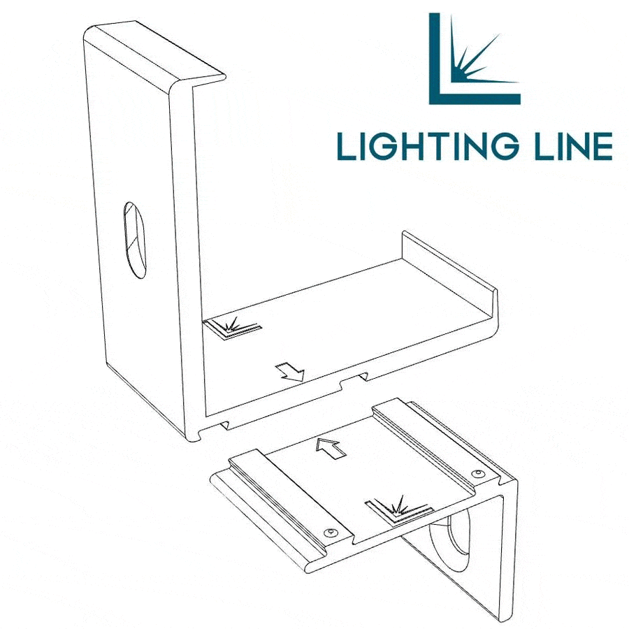 Plastic mounting bracket for AN04-09 and AN05-09 corner profile Plastic mounting bracket for AN04-09 and AN05-09 corner profile