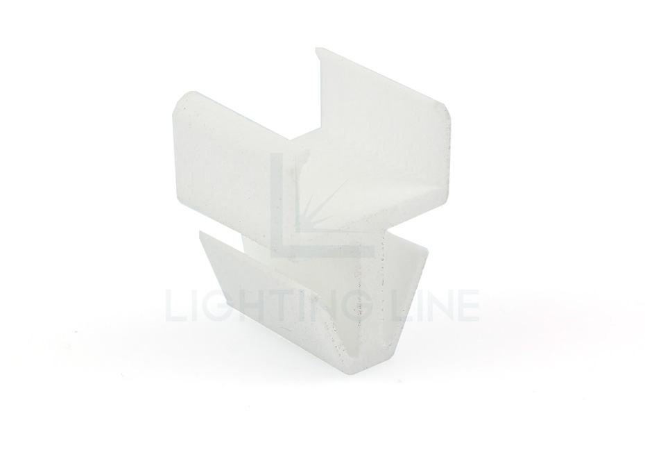 Plastic mounting bracket for 12mm strip for profile CC01-06 Plastic mounting bracket for 12mm strip for profile CC01-06