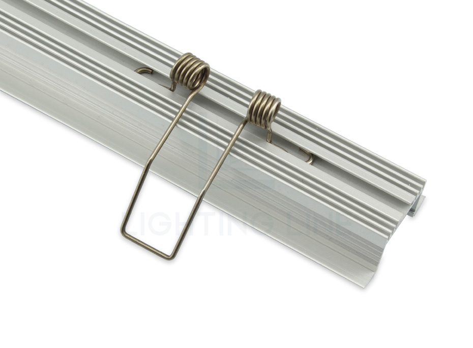 Mounting spring for aluminium profile RE04-07, RE05-01, RE06-01 Mounting spring for aluminium profile RE04-07, RE05-01, RE06-01