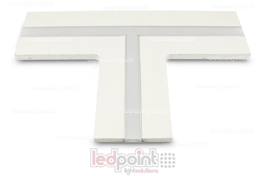T-Verbindungsstück für Aluminiumprofil mit 44x12mm Gipskarton T-Verbindungsstück für Aluminiumprofil mit 44x12mm Gipskarton