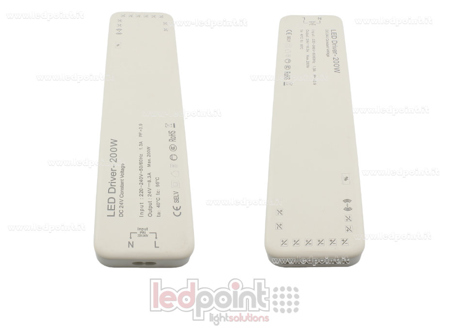 200W 24V Slim Netzteil mit Klemmleiste für Sensoren