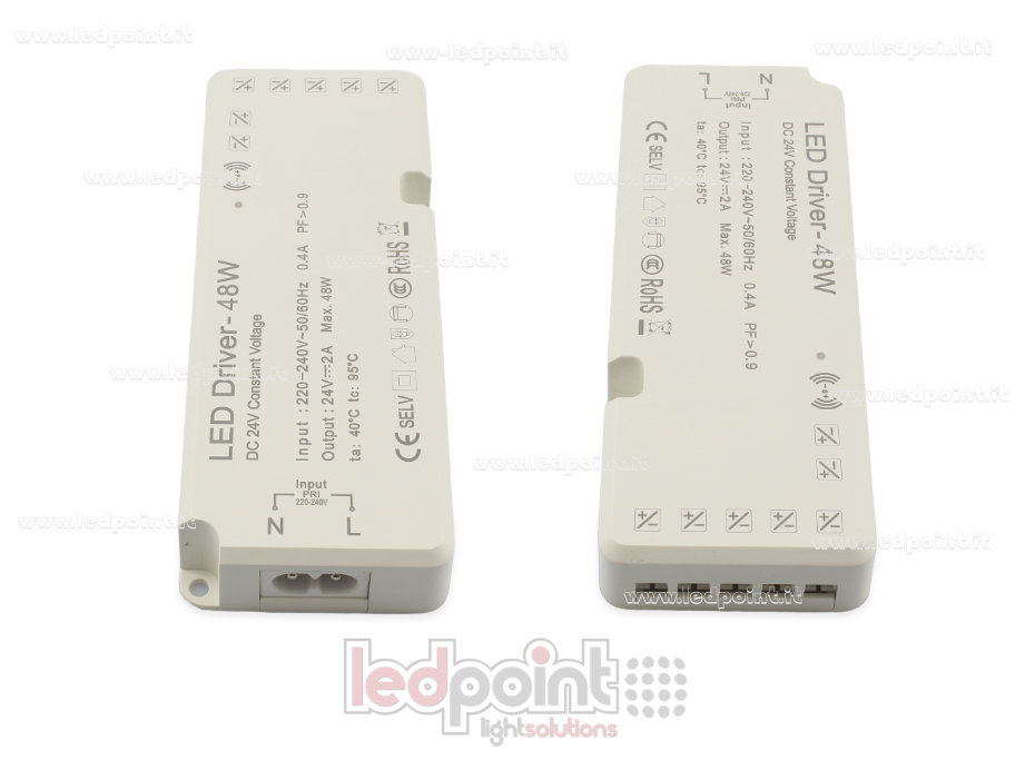 48W 24V Slim Netzteil mit Klemmleiste für Sensoren
