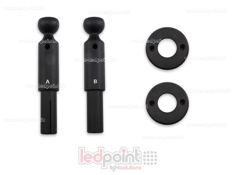 Nastro profilo flessibile in plastica rafforzata nero per strisce led, 10m