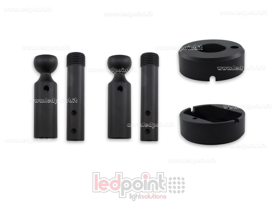 Nastro profilo flessibile in plastica rafforzata nero per strisce led, 10m