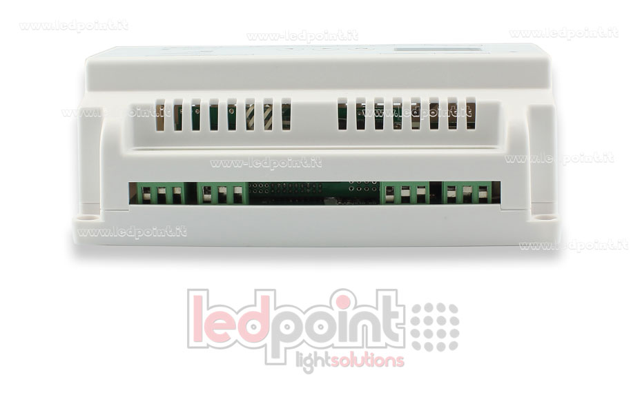 DMX 512 DIN rail decoder, 12-channels 5A each, voltage 12-36V DC DMX 512 DIN rail decoder, 12-channels 5A each, voltage 12-36V DC