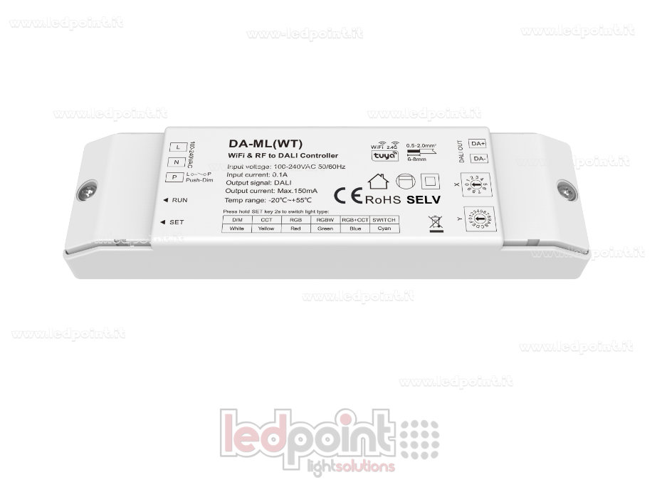 Dimmer DALI-2 (Master) con connettività WIFI e RF 