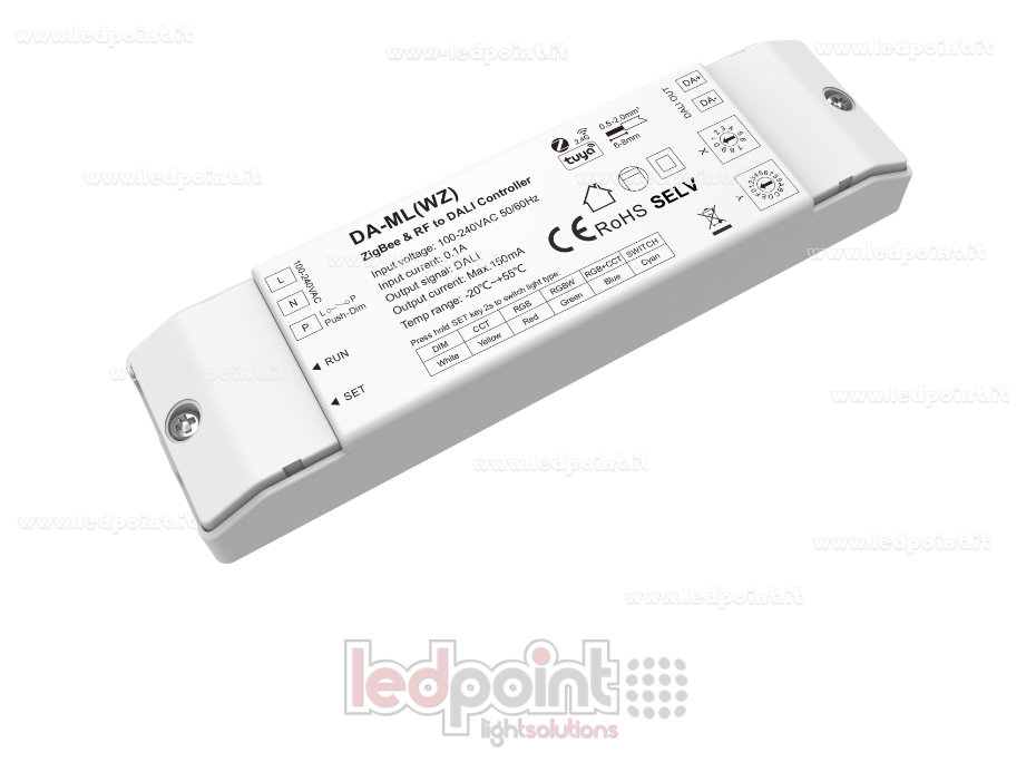 Dimmer DALI-2 (Master) con connettività Zigbee e RF
